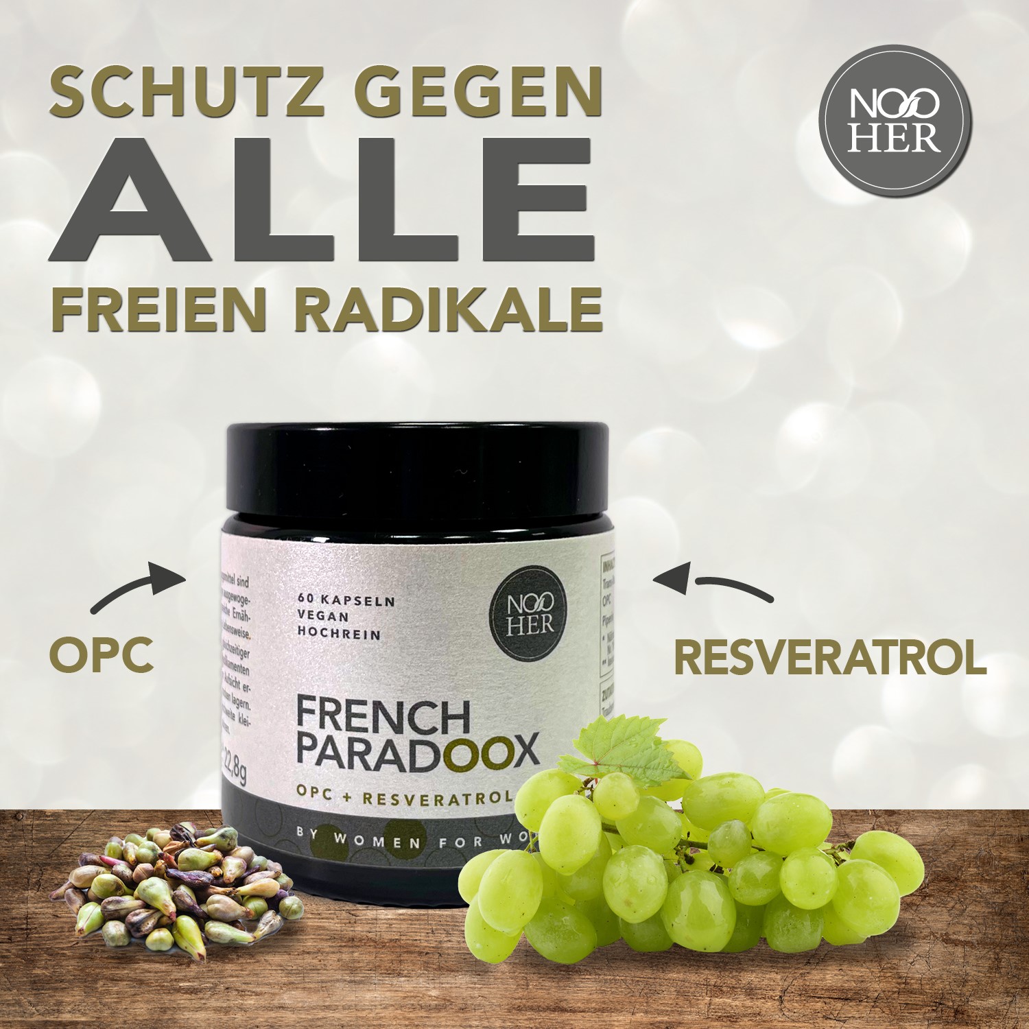French Paradoox von NooHer OPC Resveratrol Piperin